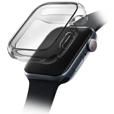 Uniq Garde Hybrid Watch Case With Screen Protection 45Mm Smoked (Tinted Grey)
